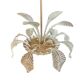 4-light glass chandelier attributed to Murano, 20th century