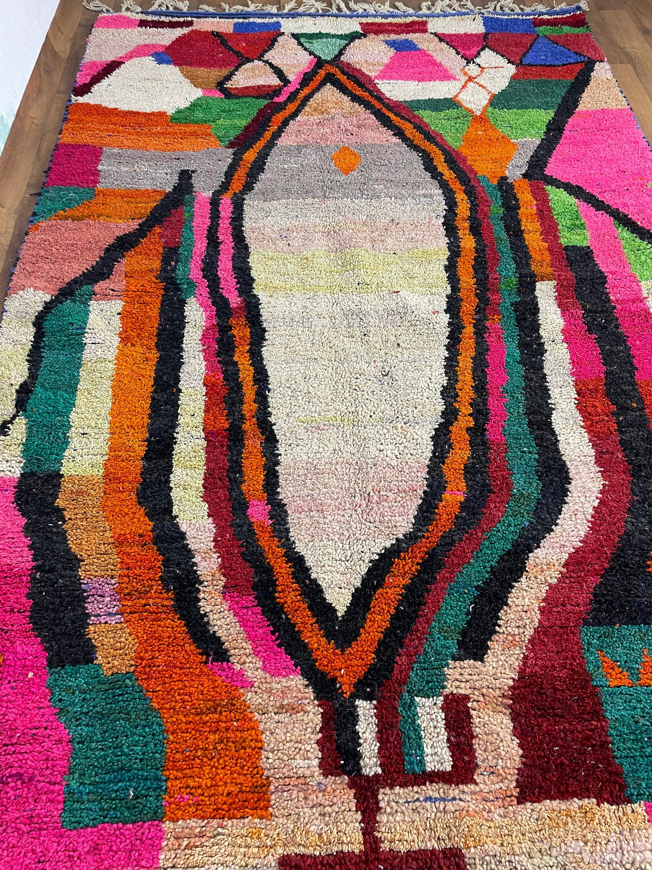 Berber rug in natural wool 2.5x1.5 m