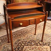 Secretary of the day with a sliding tray and Louis-Philippe leather