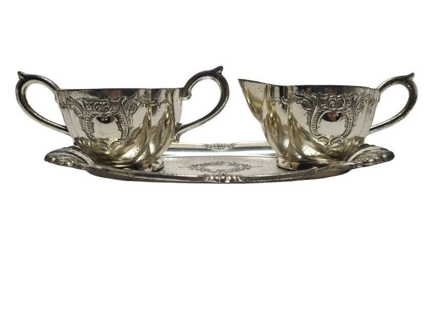 Pop art sugar bowl and milk jug, Sweden, 1960s, set of 3