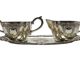 Pop art sugar bowl and milk jug, Sweden, 1960s, set of 3