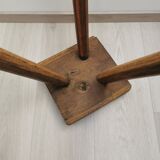 Tabouret bois ancien tripodes
