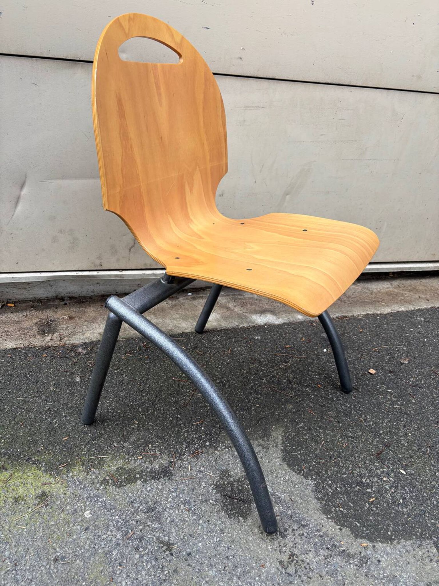Set of 4 industrial style chairs