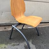 Set of 4 industrial style chairs