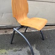 Set of 4 industrial style chairs