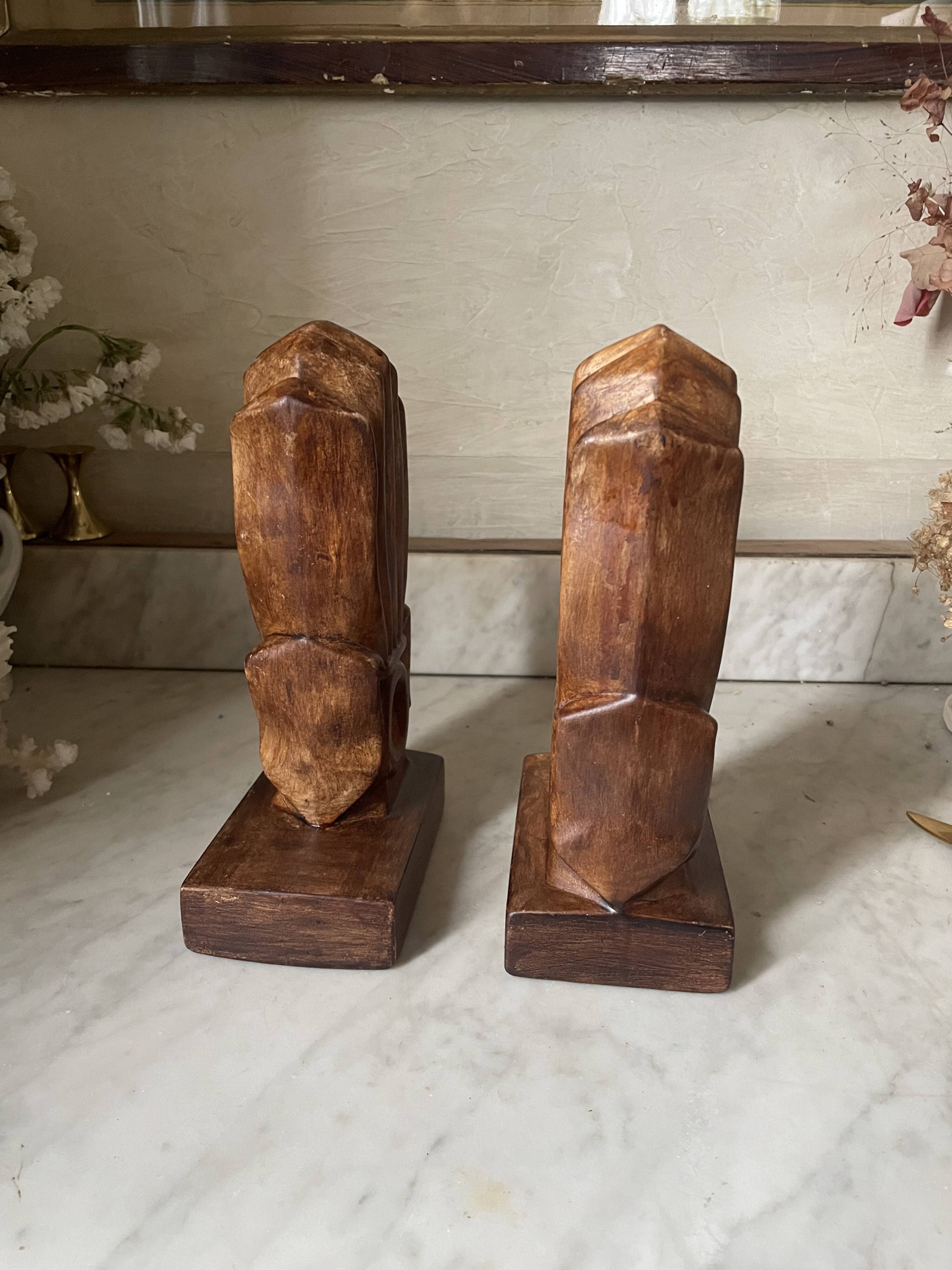 Art Deco ceramic bookends