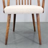 1960s Antonin Suman Set of Six Beech Dining Chairs, Restored