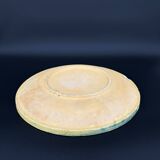 Large decorative glazed ceramic dish – solar motif, 1960s–1970s