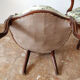 Pair armchairs Louis Philippe solid floral mahogany