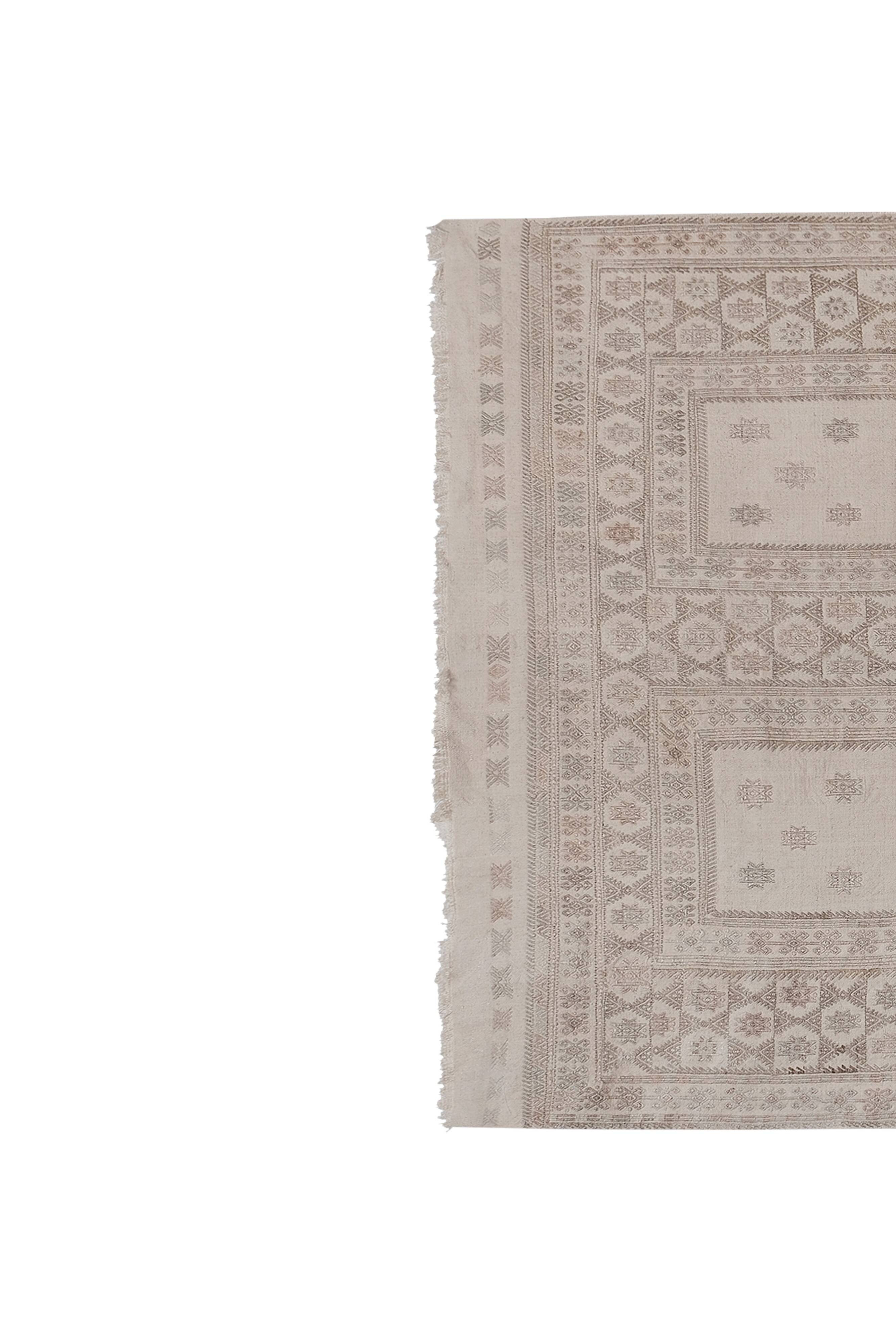 Vintage Turkish Oushak Handwoven Rug 150x214 cm