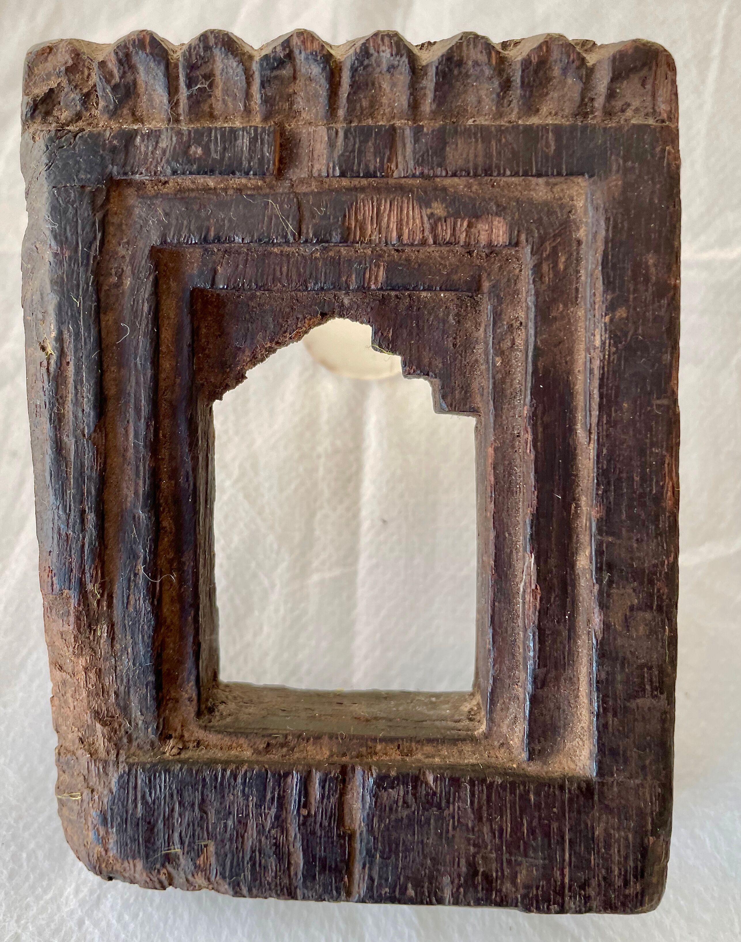 Two small old Indian frames carved wood