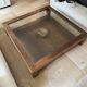 Wood and glass coffee table