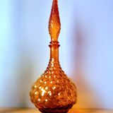 Italian glass bottles Empoli 1970