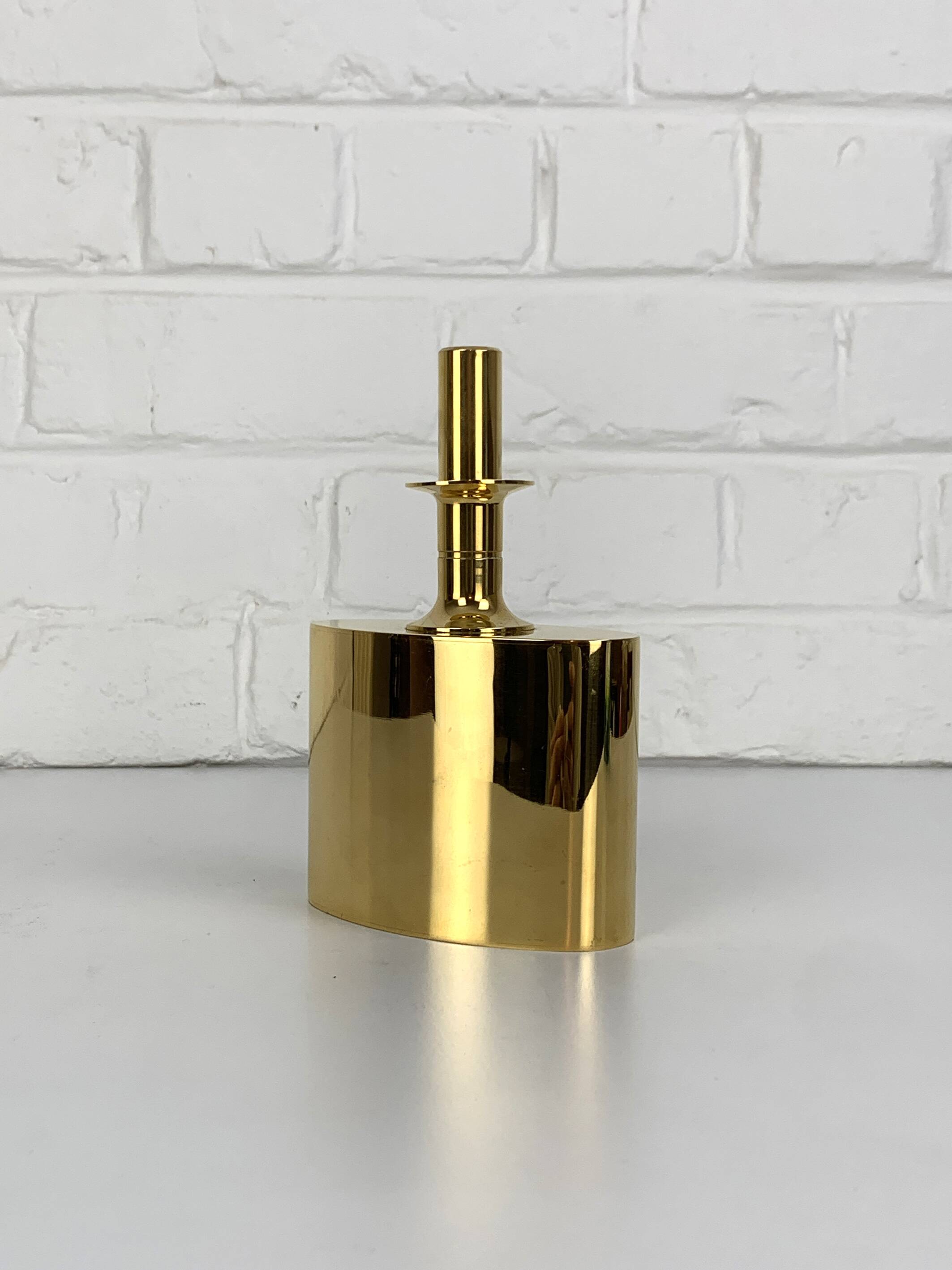 23 carat gold plated brass carafe, Pierre Forssell for Skultuna, 1960