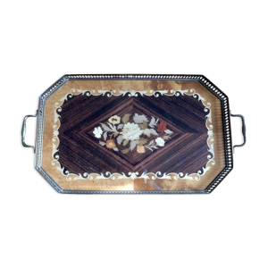 Plateau en marqueterie