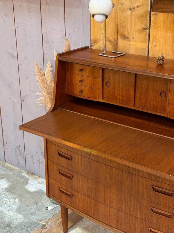 Secrétaire vintage scandinave en teck ''Alton'' de Poul M. Jessen pour Viby J Mobelfabrik