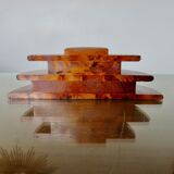 Art deco letter holder in elm burl 1930