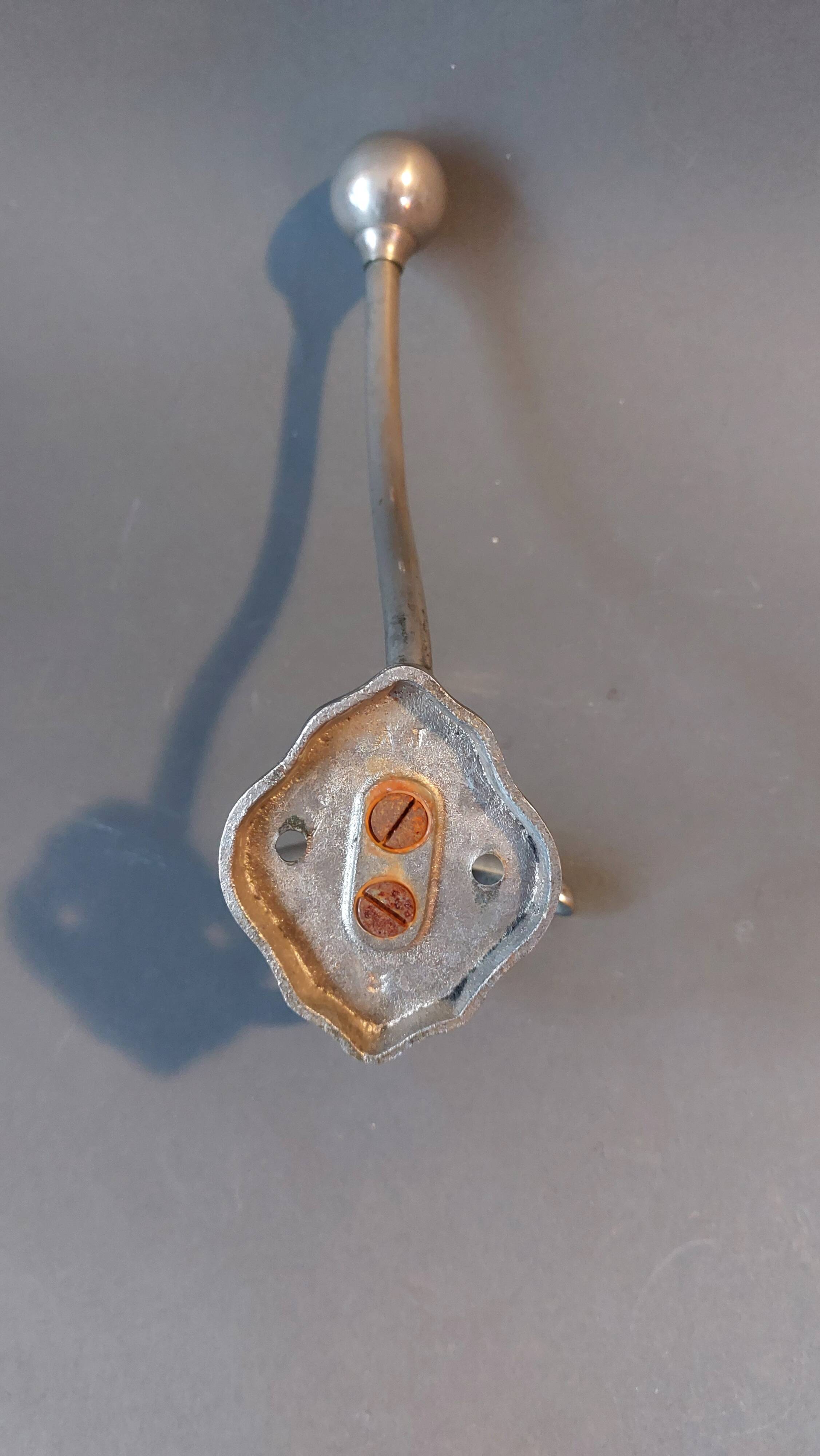 Hat hook in silver-plated brass 1940.