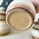 Series of 3 stoneware pots from Capucins Salins France