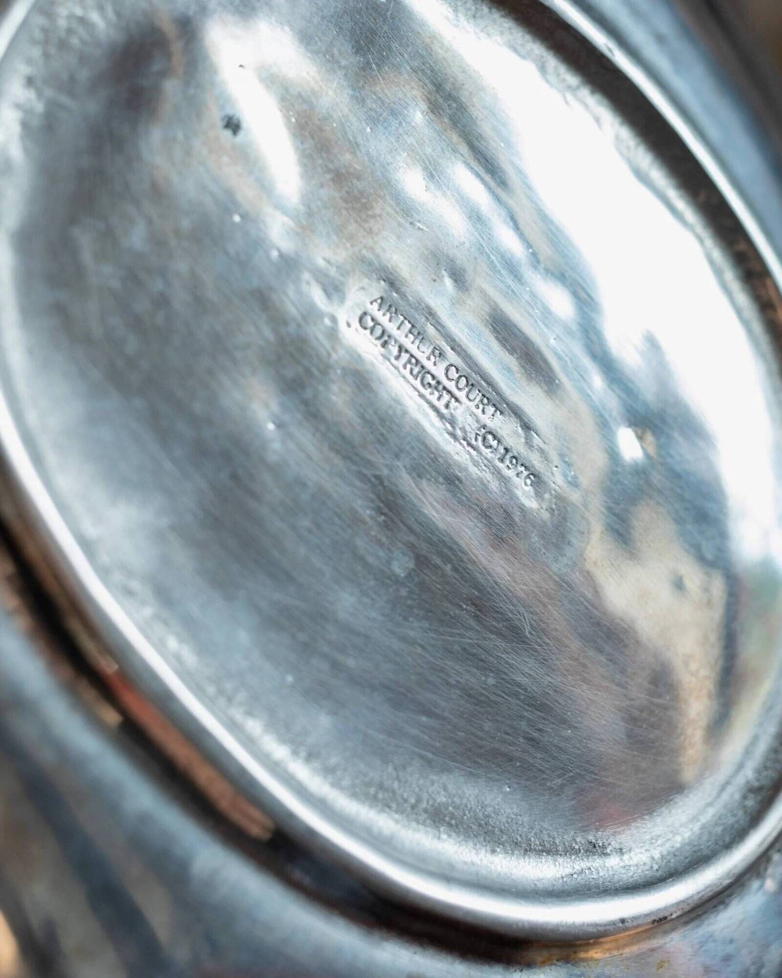 Arthur Court Vintage Fish-Shape Aluminum Tray in Silver – Mid-Century 1970s Design
