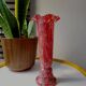 Vase Art déco en verre de Bohême