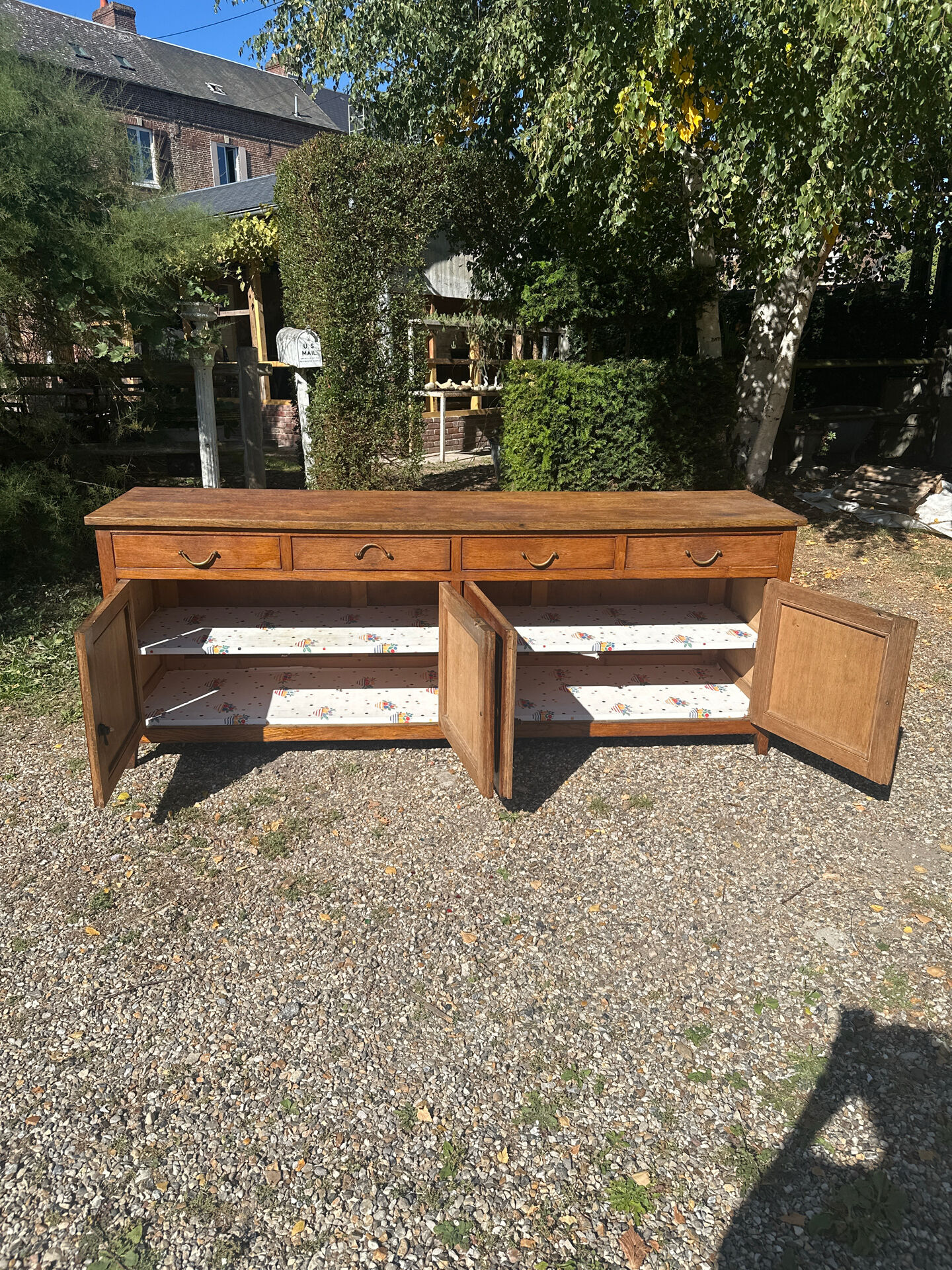 Enfilade raw oak brutalism