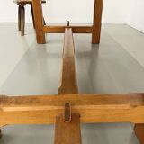 2m solid elm farmhouse table