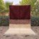 Traditional pure wool burgundy and white rug 1.5/2.5 m