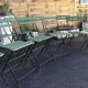 14 chaises pliantes de jardin