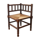 Corner chair in pearl wood