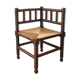 Corner chair in pearl wood