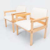 Set of two vintage lounge seats