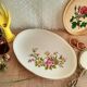 Large oval dish Gien model Floreal - vintage