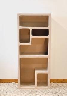 Concrete bookcase - Beige - Length 60 cm - Terra n°3