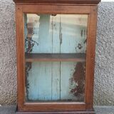 Old wardrobe with glass door