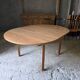 Table scandinave extensible en chêne des années 60