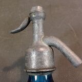 Former little siphon of bistro seltz water deco vintage blue bar Isère