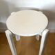 White lacquered stool