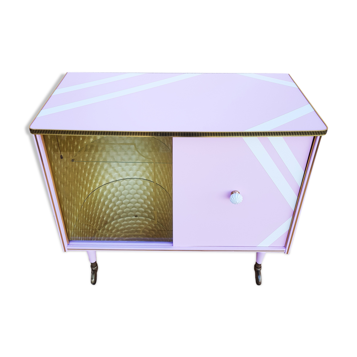 Bar cabinet, revamped, vintage 50s-60s