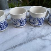 Set of 4 vintage cups/mugs in English earthenware – Churchill England