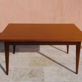 Table teck 2 rallonges vintage