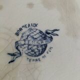 Antique ironstone tureen – Bordeaux MGB – blue floral decoration