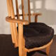 Armchair and his pedestal of Guillerme et Chambron, circa 1960