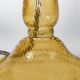 1950s Italian Amber Dimpled Textured Glass Table Lamp