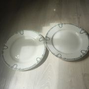 Ensemble de 2 assiettes en terre de fer Saint Amand