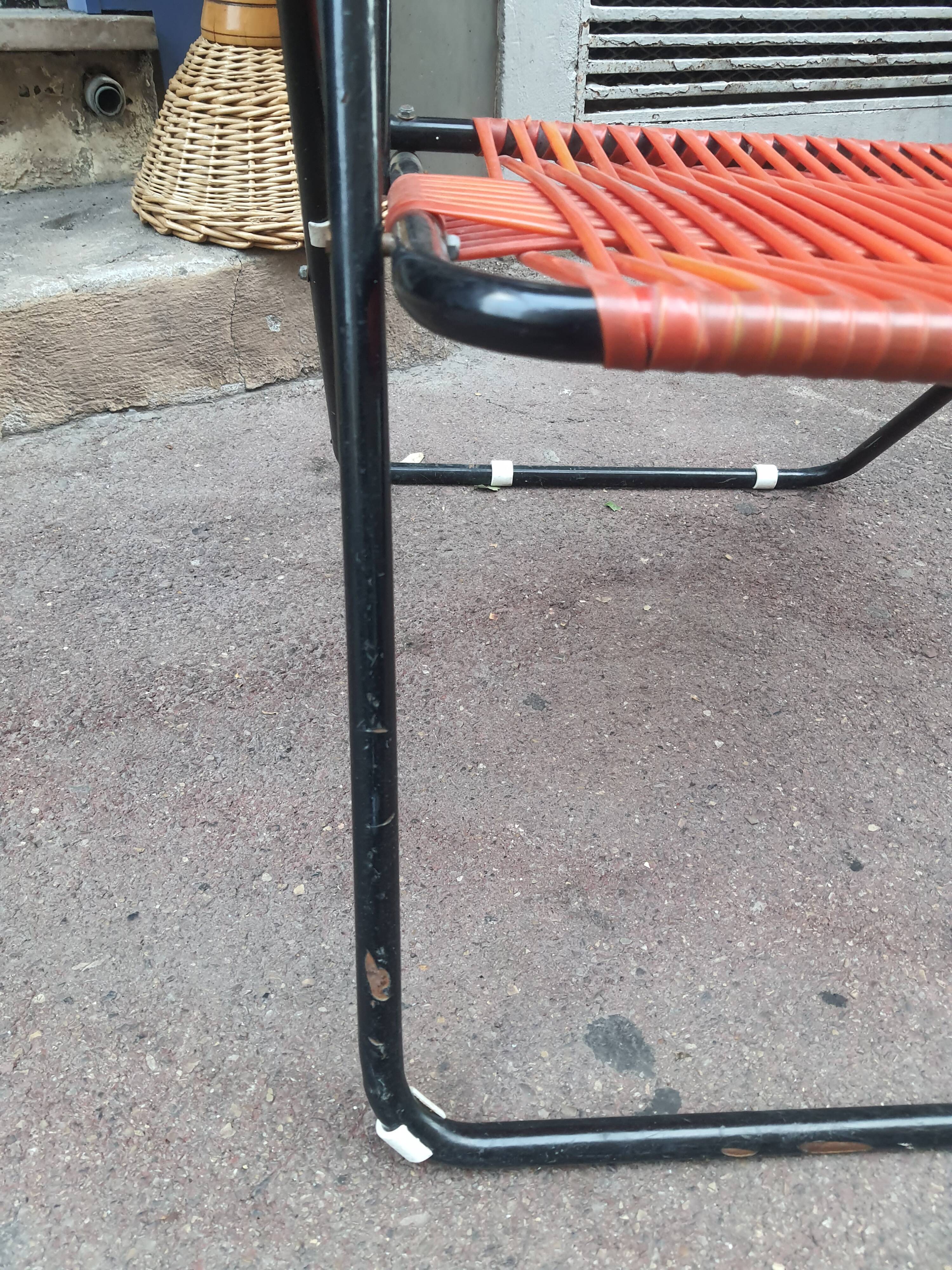 Pretty scoubidou folding armchair