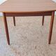 Table carrée teck scandinave extensible années 60