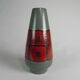 German vase in red and green ceramic, 1960s