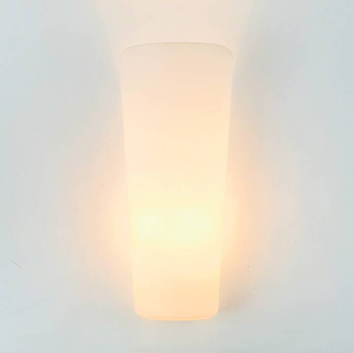 XL Mid Century Modern Opaline Glass Wall Lamp By Wagenfeld For P&P, 1950s