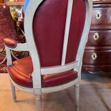 Pair of cabriolet armchairs